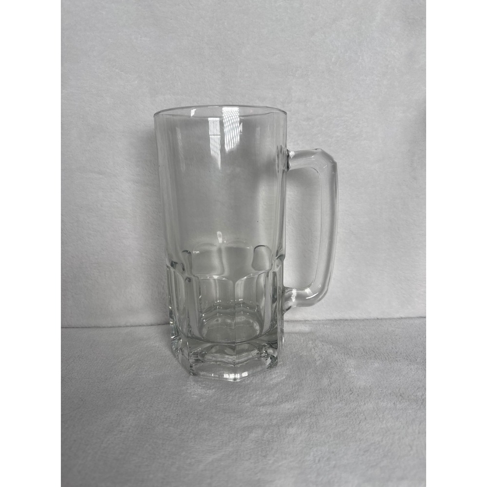 Vintage Libbey Gibraltar Super Mug Beer Glass Mug Stein Unisex Large Clear EXCL